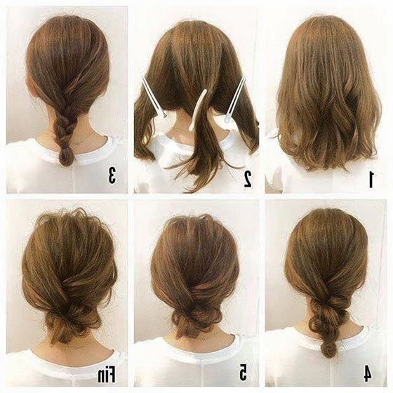 40 Quick And Easy Updos For Medium Hair | Medium Hair, Updos And Low Within Latest Fast Updo Hairstyles For Short Hair (Photo 13 of 15)