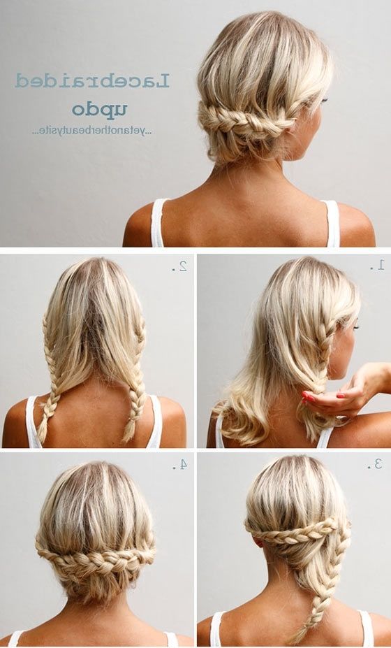 40 Quick And Easy Updos For Medium Hair With Most Current Updos For Medium Fine Hair (Photo 9 of 15)