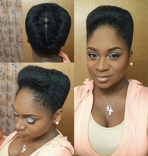 40 Updo Hairstyles For Black Women Ranging From Elegant To Eccentric In Latest Natural Black Hair Updo Hairstyles (Photo 13 of 15)