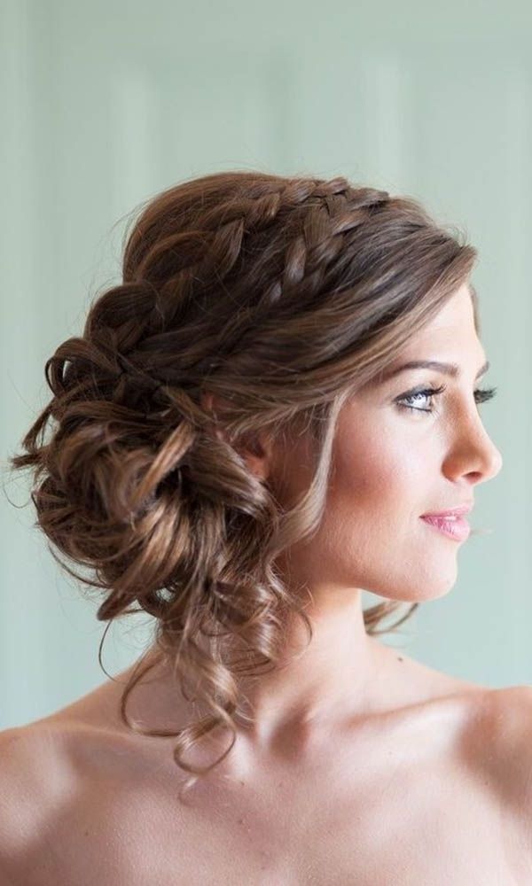 42 Wedding Hairstyles – Romantic Bridal Updos | Romantic Bridal Within Most Up To Date Wedding Updos For Medium Hair (View 9 of 15)