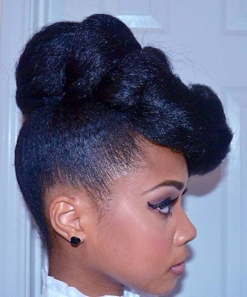 497 Best Natural Hairstyle Images On Pinterest | Natural Hair Care Regarding Recent African Hair Updo Hairstyles (Photo 8 of 15)