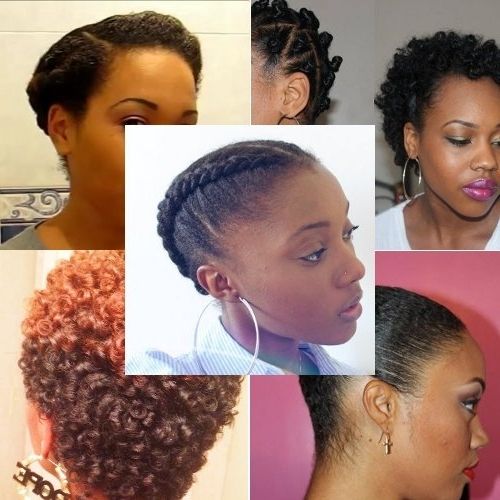 5 Natural Hairstyles For Twa's And Shorter Hair. | Superselected With Current Quick Updos For Short Black Hair (Photo 4 of 15)