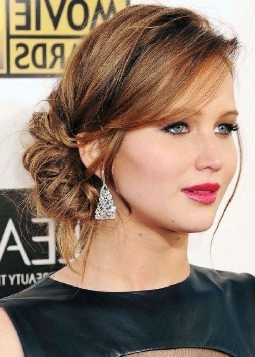 50 Best Updos For Medium Hair Herinterest Zara39s Wedding Semi Intended For Best And Newest Fancy Updo Hairstyles For Medium Hair (View 10 of 15)