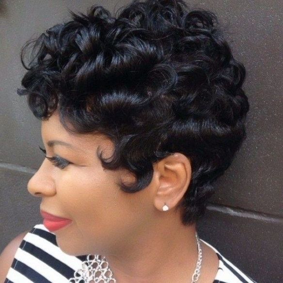 50 Gorgeous Short Black Hairstyles For Womens | Short Black With Regard To Latest Quick Updos For Short Black Hair (Photo 12 of 15)