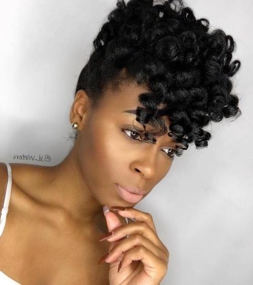 50 Updo Hairstyles For Black Women Ranging From Elegant To Eccentric For 2018 Black Natural Hair Updo Hairstyles (Photo 7 of 15)