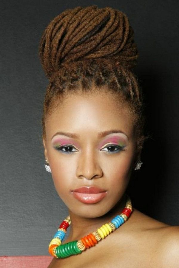 51 Kinky Twist Braids Hairstyles With Pictures For Most Recent Braids And Twist Updo Hairstyles (Photo 12 of 15)