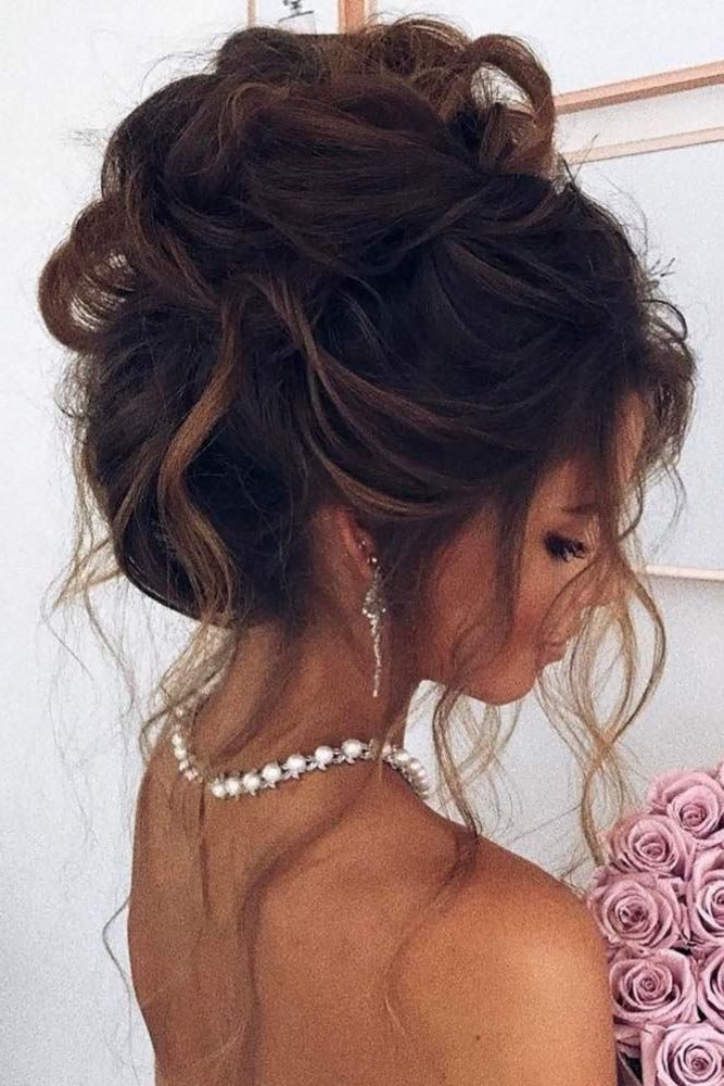 51 Sophisticated Prom Hair Updos | Prom Hair, Updos And Prom For 2018 Messy Updo Hairstyles For Prom (Photo 3 of 15)