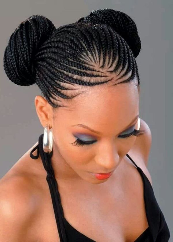 66 Of The Best Looking Black Braided Hairstyles For 2018 Inside Most Up To Date Cornrow Updo Hairstyles For Black Women (Photo 10 of 15)