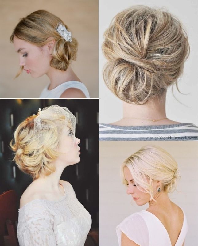 9 Short Wedding Hairstyles For Brides With Short Hair | Confetti.ie Inside Recent Wedding Hairstyles For Short Hair Updos (Photo 9 of 15)