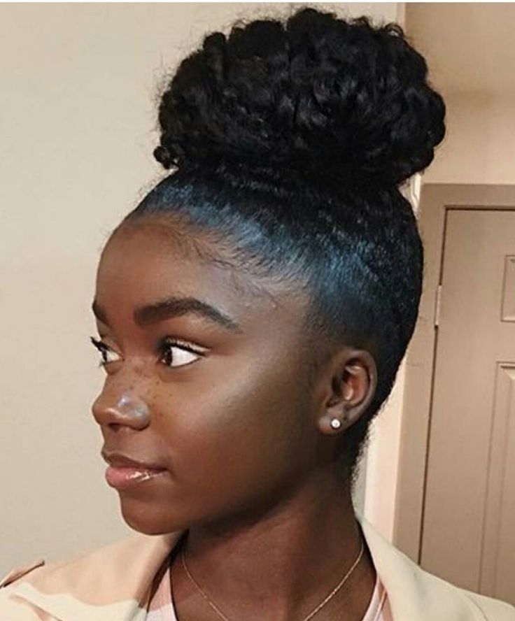 983 Best Cute Styles Bangsbunsponytailsup Dos Images On Bun With Regard To Current Cute Updos For African American Hair (View 6 of 15)