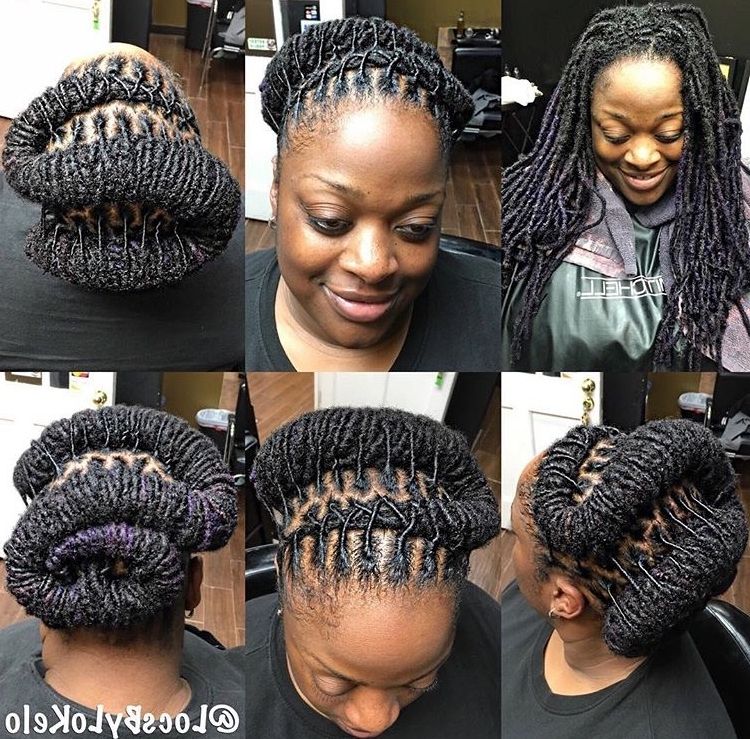 Amazing Loc Style! | Black Women Natural Hairstyles Inside Newest Lock Updo Hairstyles (View 5 of 15)