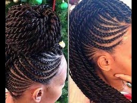 Best Braids Hairstyles For Black Women Updo – Youtube Pertaining To Most Recently Black Braids Updo Hairstyles (Photo 12 of 15)