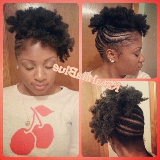 Black Natural Hair Braided Updos – Google Search | Hair Throughout For Latest Natural Updo Hairstyles With Braids (View 12 of 15)