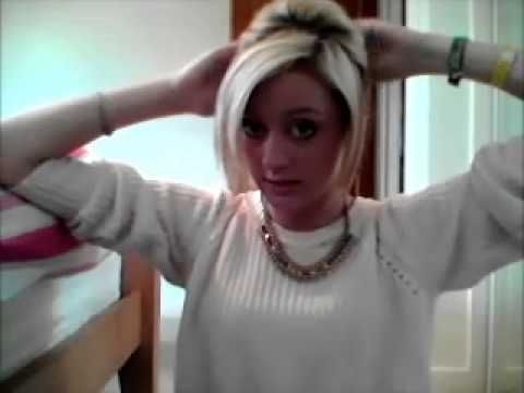 Bob Hairstyle Updo Quick And Easy (short Hair) – Youtube With Regard To Most Recently Updo Hairstyles For Bob Hairstyles (Photo 12 of 15)