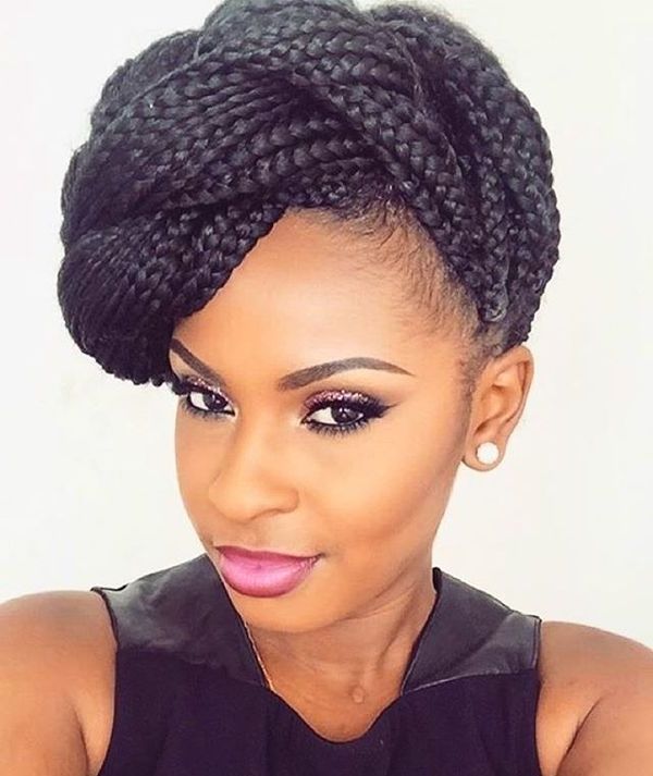 Box Braids Hairstyles, Hairstyles With Box Braids Within Newest Box Braids Updo Hairstyles (Photo 3 of 15)