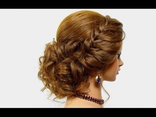 Bridal Prom Updo. Hairstyle For Medium Hair – Makeup Videos With Regard To Most Recent Medium Hair Prom Updo Hairstyles (Photo 15 of 15)