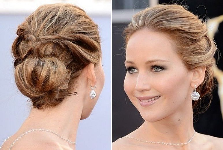 Bun Prom Hairstyles With Braided For Long Hair Throughout Most Up To Date Low Bun Updo Hairstyles (View 15 of 15)