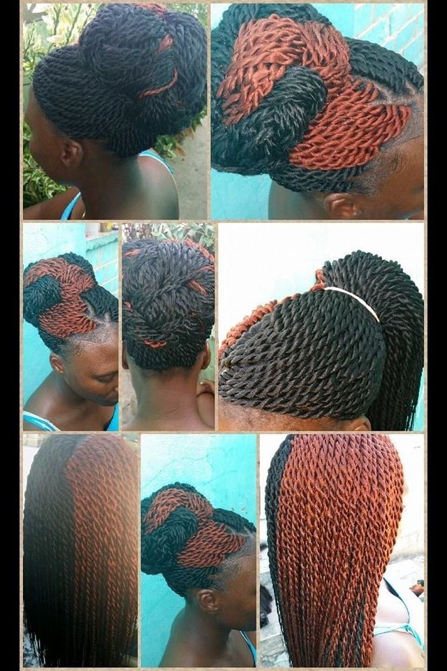 Crochet Senegalese Twist Updo I Don't Like The Color, But I Like Pertaining To Newest Crochet Braid Pattern For Updo Hairstyles (View 14 of 15)