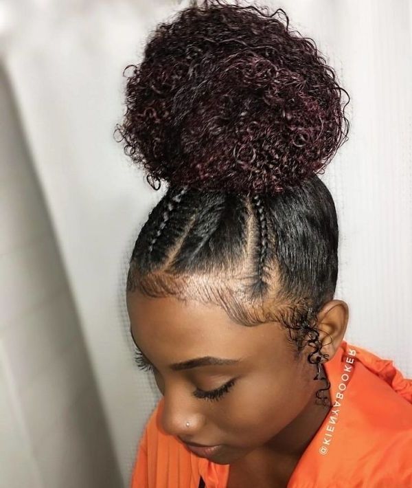Curly Haircuts, Black Natural Curly Hairstyles. Regarding 2018 Natural Curly Updos For Black Hair (Photo 10 of 15)