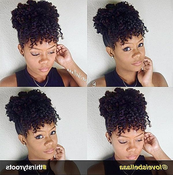 Curly Updo Hairstyles For Black Hair Inspirational 13 Natural Hair Pertaining To Most Recently Curly Updo Hairstyles For Black Hair (View 7 of 15)
