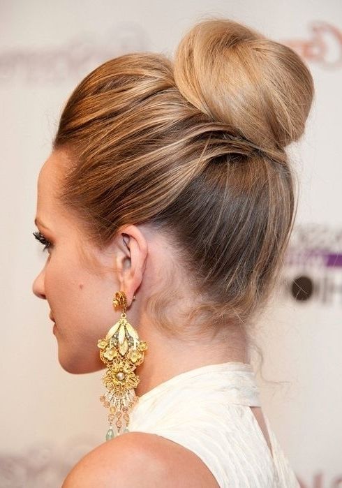 Cute Bun Hairstyles 2014: Twisted Updo Hairstyle – Popular Haircuts Inside Best And Newest Updo Buns Hairstyles (View 3 of 15)