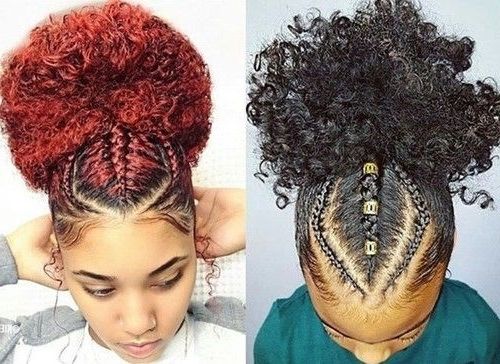 ? Pinterest: @0kaii ? | Hair | Pinterest | Natural, Hair Style And In Latest Quick Updo Hairstyles For Natural Black Hair (Photo 8 of 15)
