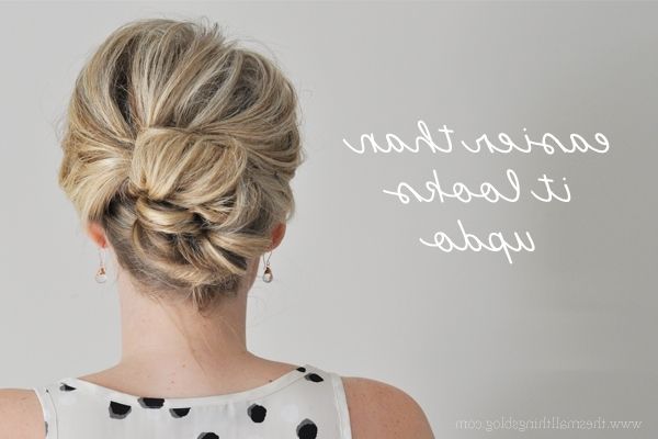 Easier Than It Looks Updo Tutorial – The Small Things Blog Intended For Recent Professional Updo Hairstyles For Long Hair (Photo 9 of 15)