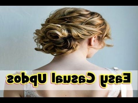 Easy Casual Updo Hairstyles For Medium Length Hair – Youtube Within 2018 Casual Updos For Shoulder Length Hair (Photo 12 of 15)