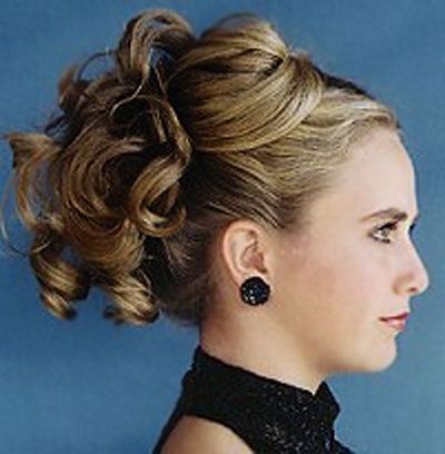 Elegant Updo Hairstyles For Medium Length Hair 9simple Updos For Regarding Recent Curly Updo Hairstyles For Medium Length Hair (View 4 of 15)