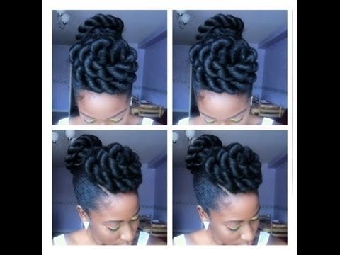 Faux Twisted Updo Tutorial – Youtube Intended For Recent Twisted Updo Hairstyles (Photo 8 of 15)