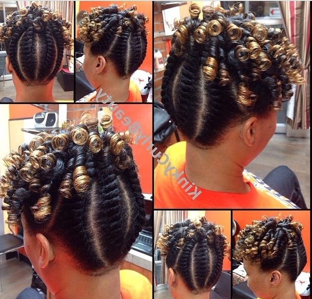 Featured Photo of The Best Spiral Curl Updo Hairstyles