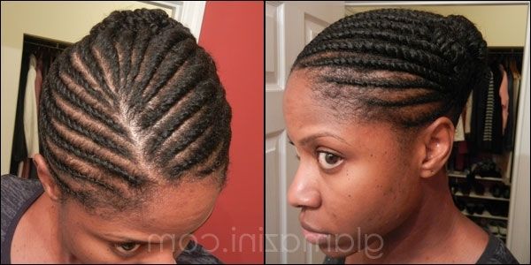 Flat Twisted Updo On Natural Hair – Glamazini With Regard To Most Recently Flat Twist Updo Hairstyles With Extensions (Photo 12 of 15)