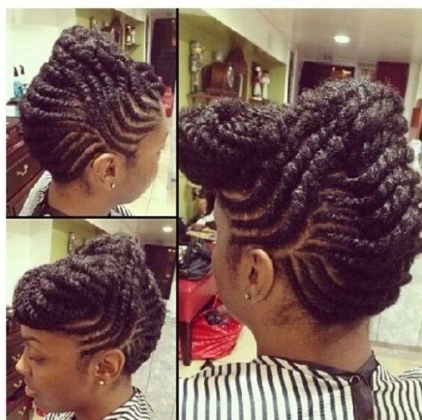 Gorgeous Flat Twist Updo – Http://www.blackhairinformation Intended For Most Popular Hair Twist Updo Hairstyles (Photo 9 of 15)