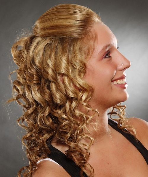 Half Up Half Down Hairstyles In 2018 Inside Most Recent Curly Half Updo Hairstyles (Photo 11 of 15)