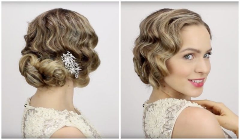 Halloween Style Pick: The Iconic 1920s Finger Wave Updo / Nume Blog Throughout Best And Newest Finger Waves Long Hair Updo Hairstyles (View 3 of 15)