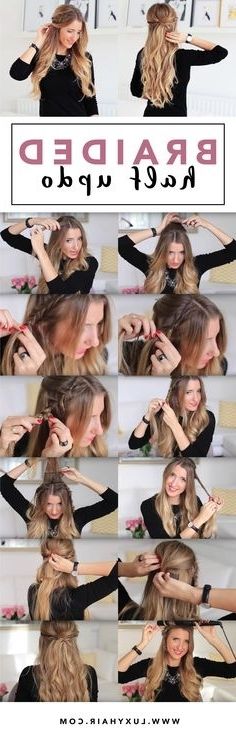 Holiday Half Updo — Luxy Hair Blog – All About Hair! | Beauty Pertaining To Most Popular Luxy Updo (Photo 15 of 15)