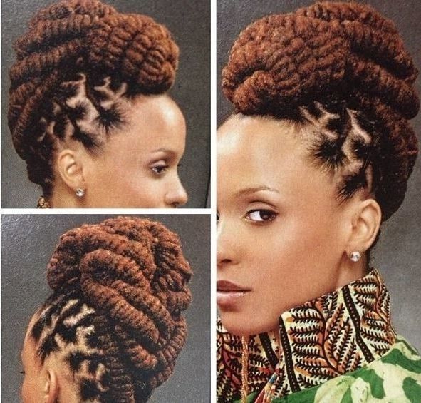 Image Result For Dreadlock Styles For Women | Loc Styles | Pinterest With Regard To Most Recent Updo Locs Hairstyles (Photo 1 of 15)