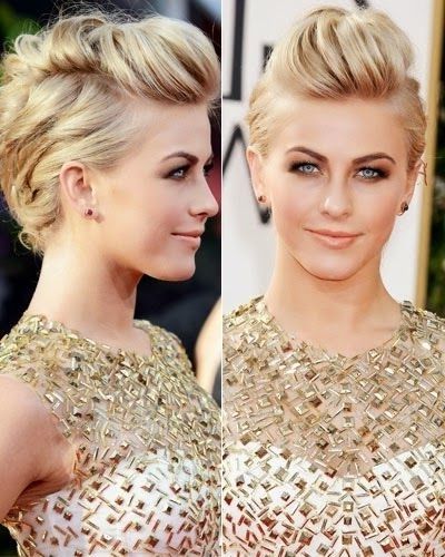 Julianne Hough Faux Hawk Hairstyle For Short Hair – Pretty Designs Throughout Best And Newest Julianne Ho Hairstylesugh Updo Hairstyles (Photo 14 of 15)