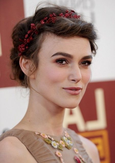 Keira Knightley Romantic Braided Updo – Hairstyles Weekly Pertaining To Most Up To Date Romantic Updo Hairstyles (Photo 9 of 15)