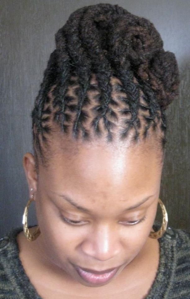 Loc Updo! | Black Women Natural Hairstyles | Loc Hairstyles Inside Recent Updo Hairstyles For Locks (Photo 15 of 15)