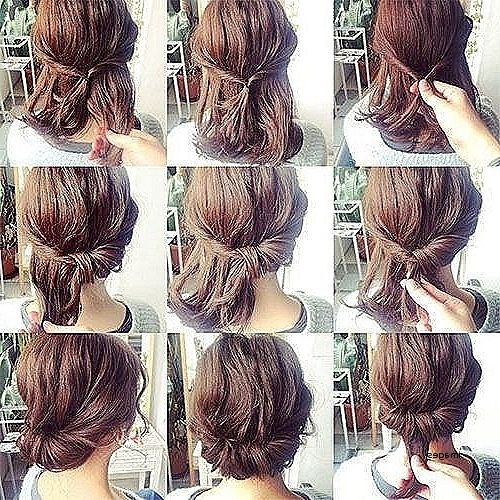 Long Hairstyles. Beautiful Easy Casual Updo Hairstyles For Long Hair Regarding Newest Casual Updo Hairstyles For Long Hair (Photo 11 of 15)