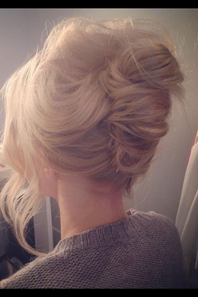 Messy Modern Day French Twist | Wedding Hair & Make Up | Pinterest In Most Recent French Twist Updo Hairstyles For Medium Hair (Photo 10 of 15)