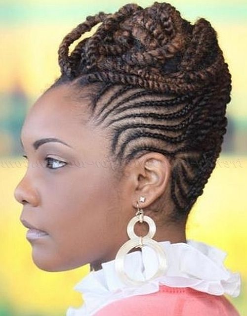 Natural Curly Hairstyles – Braided Updo For Afro Textured Hair Within Most Current Updos For Long Natural Hair (View 15 of 15)
