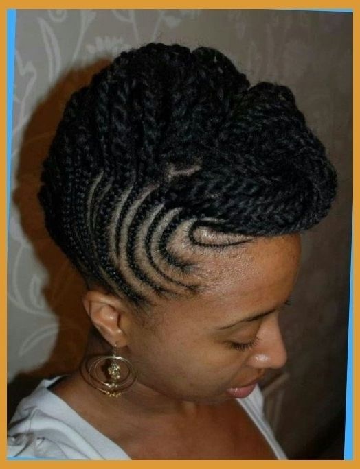 Natural Hair On Pinterest Cornrows Cornrow And Flat Twist Updo Pertaining To Most Current African Cornrows Updo Hairstyles (Photo 3 of 15)