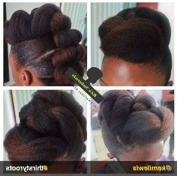 Natural Hair Updo Hairstyles You Can Create Regarding Newest Updos Hairstyles For Natural Black Hair (Photo 11 of 15)