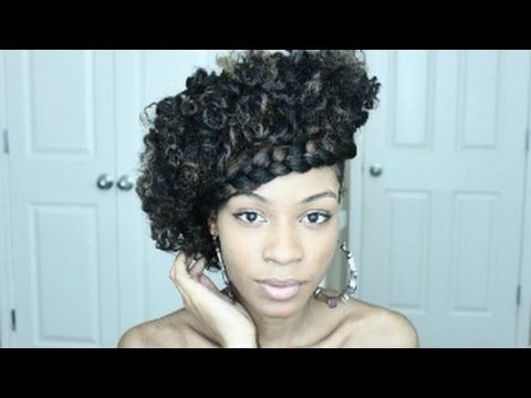 Natural Hair Updo With Kanekalon Hair? Goddess Braid – Youtube Pertaining To Recent Natural Hair Updo Hairstyles With Kanekalon Hair (Photo 10 of 15)