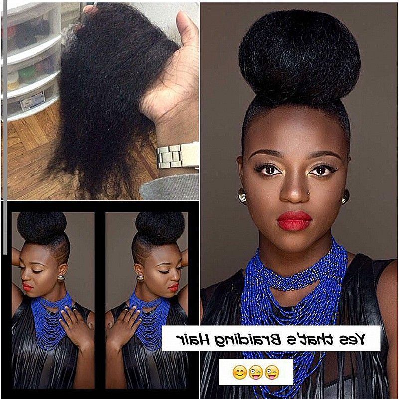 Natural Hairstyles With Kanekalon Hair Best Of Braiding Hair High For Most Recently Natural Hair Updo Hairstyles With Kanekalon Hair (Photo 9 of 15)