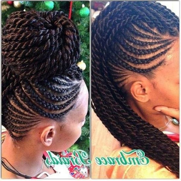 Nice African Braided Updo Hairstyles 2017 | African Hairstyles Ideas Intended For Most Recently African Braids Updo Hairstyles (View 6 of 15)