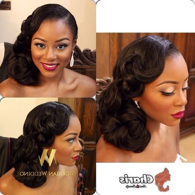 Nigerian Wedding Presents 30+ Gorgeous Bridal Hairstylescharis Regarding Most Current Black Hair Updos For Weddings (Photo 8 of 15)