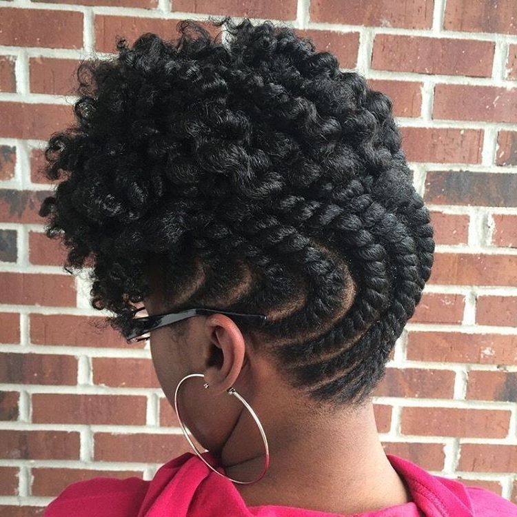 Perfectly Plump Flat Twisted Updobadu (@n_baduism) || Booking For Most Recent Flat Twist Updo Hairstyles On Natural Hair (Photo 6 of 15)